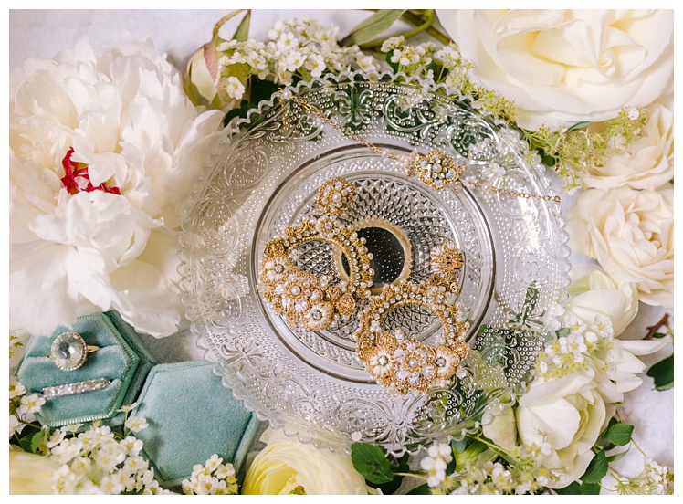 Virginia wedding details, bridal jewelry